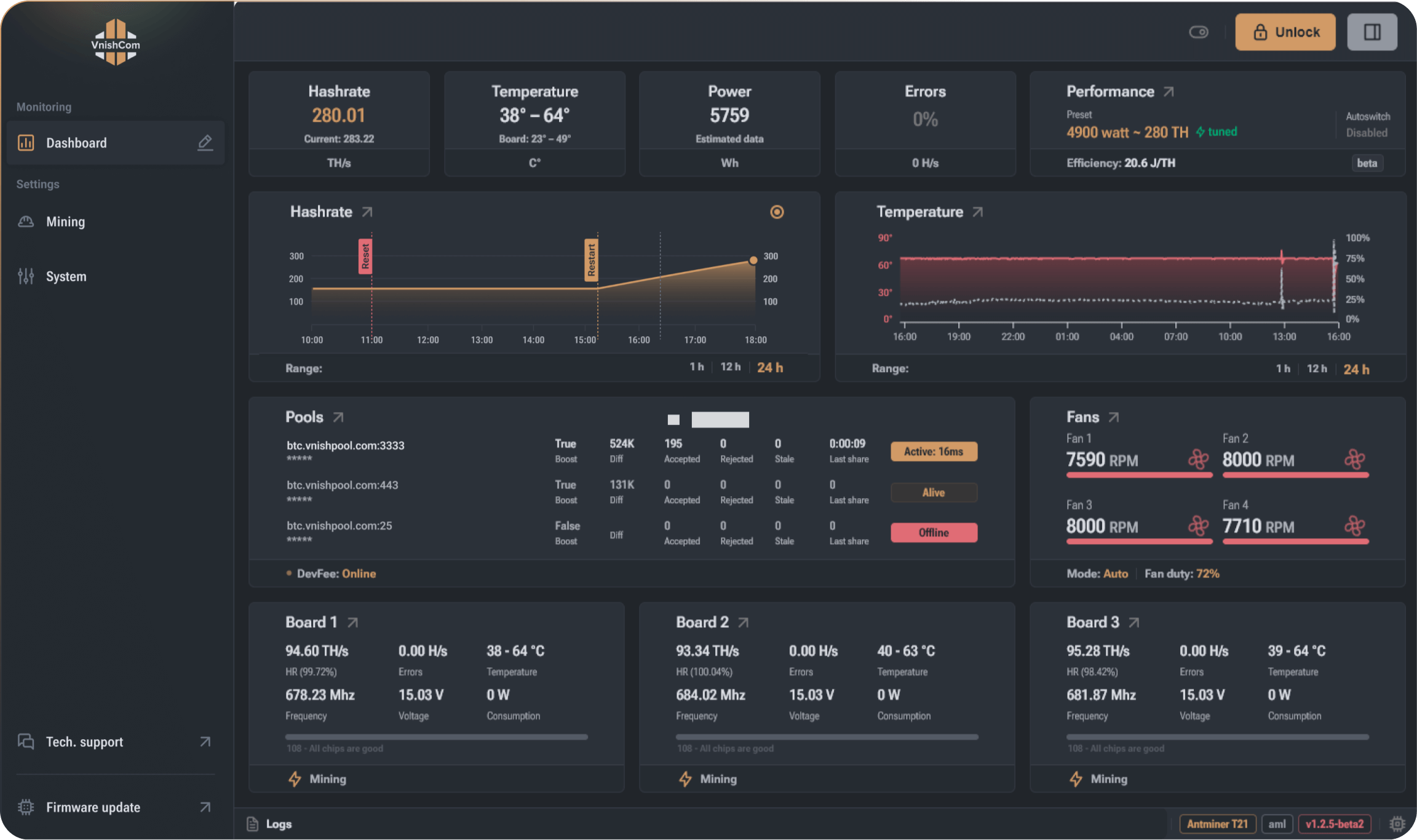 preview interface